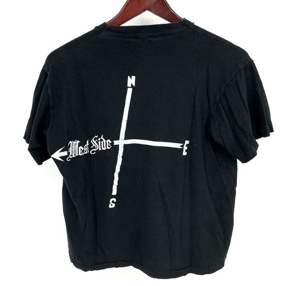 Vintage Single Stitch West Side Shirt M Gangster Life Rap Hip Hop Cholo LA - Picture 11 of 12